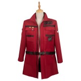 Ghostbusters 2024 Phoebe Red Coat Suit Cosplay Costume Halloween Carnival Outfit