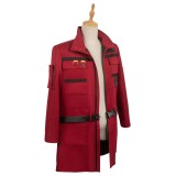 Ghostbusters 2024 Phoebe Red Coat Suit Cosplay Costume Halloween Carnival Outfit