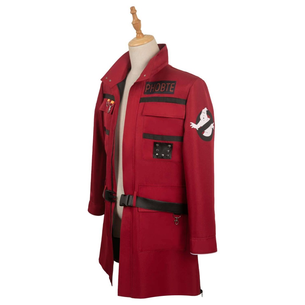 Ghostbusters 2024 Phoebe Red Coat Suit Cosplay Costume Halloween Carnival Outfit