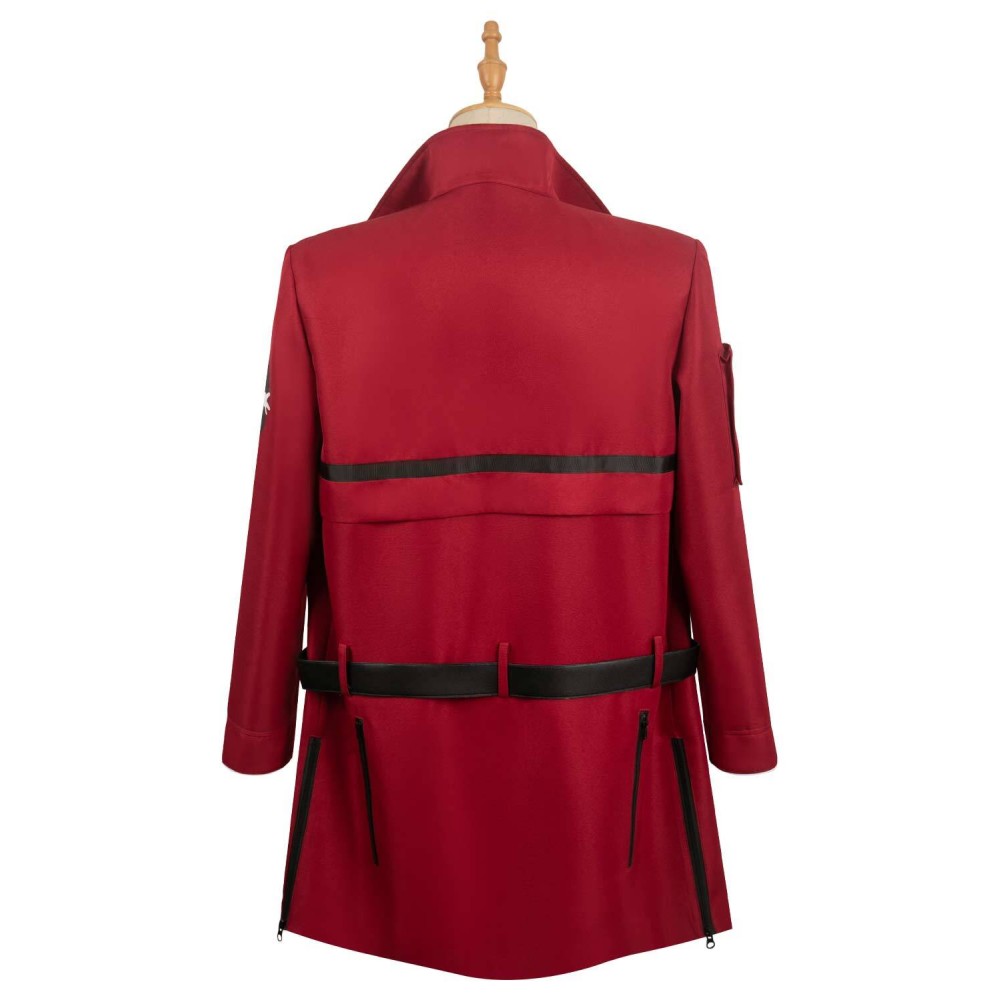Ghostbusters 2024 Phoebe Red Coat Suit Cosplay Costume Halloween Carnival Outfit