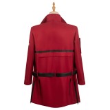Ghostbusters 2024 Phoebe Red Coat Suit Cosplay Costume Halloween Carnival Outfit