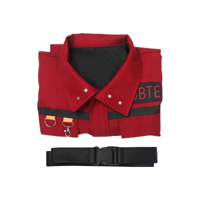 Ghostbusters 2024 Phoebe Red Coat Suit Cosplay Costume Halloween Carnival Outfit