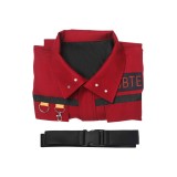 Ghostbusters 2024 Phoebe Red Coat Suit Cosplay Costume Halloween Carnival Outfit