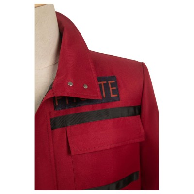 Ghostbusters 2024 Phoebe Red Coat Suit Cosplay Costume Halloween Carnival Outfit