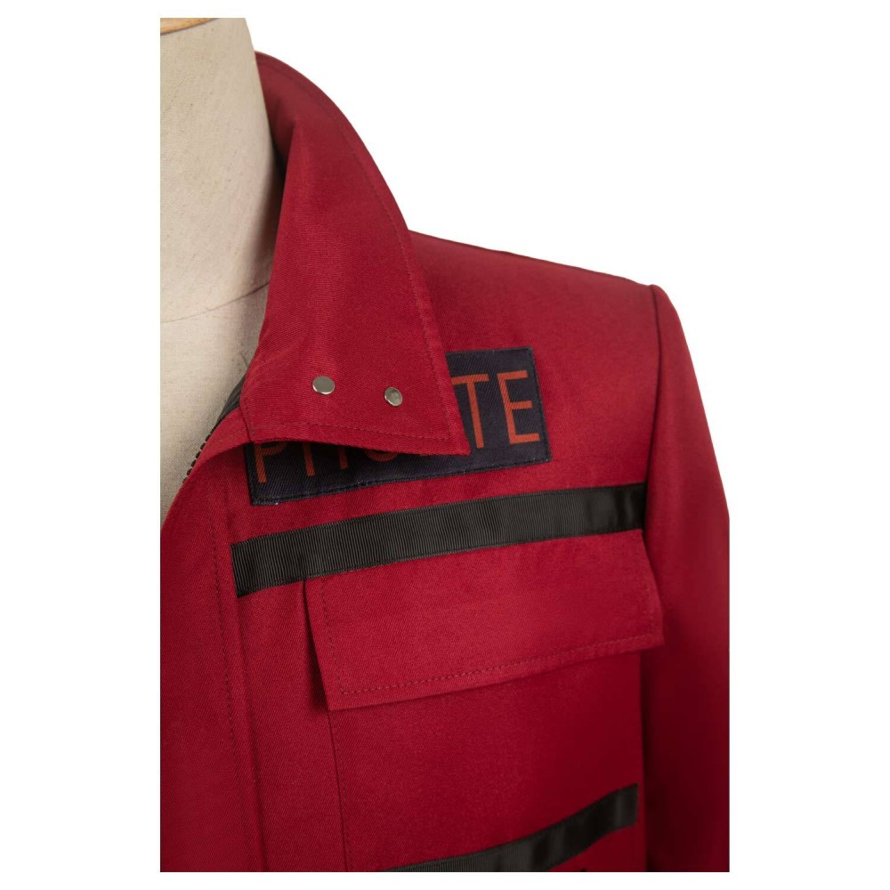 Ghostbusters 2024 Phoebe Red Coat Suit Cosplay Costume Halloween Carnival Outfit