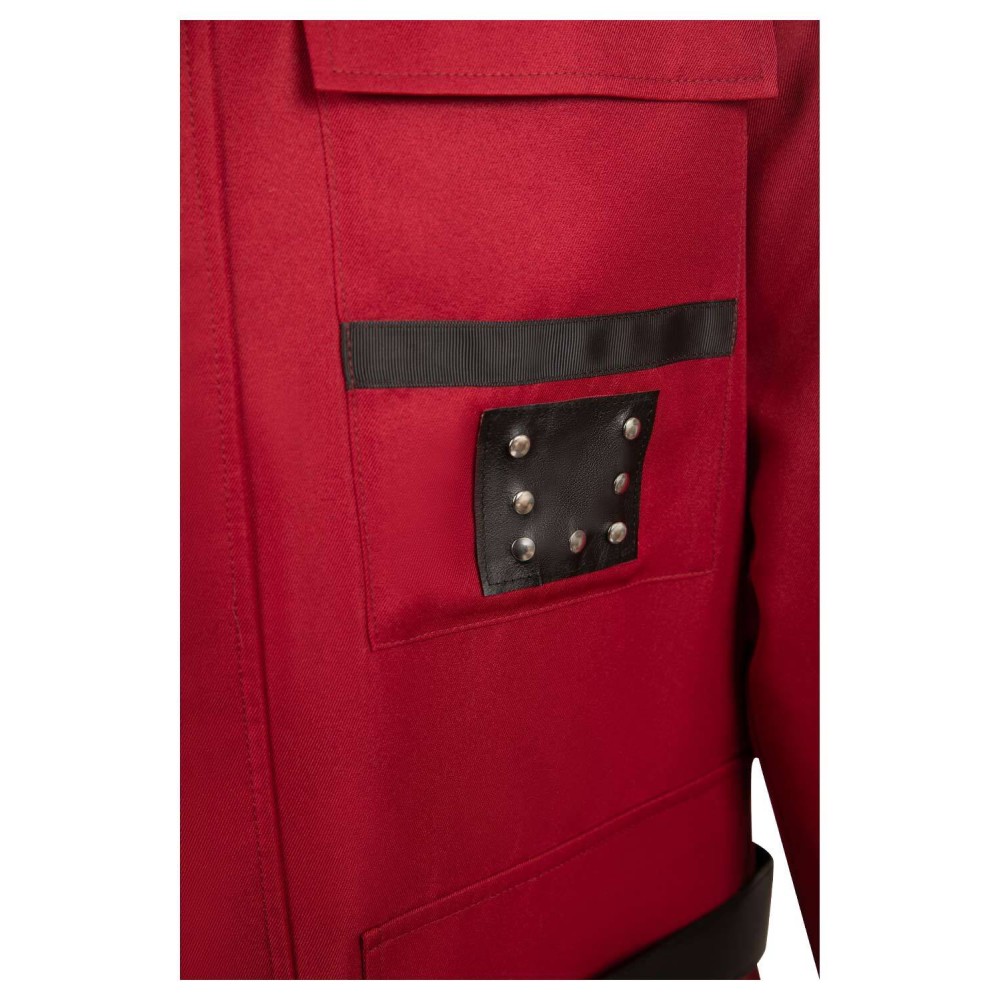 Ghostbusters 2024 Phoebe Red Coat Suit Cosplay Costume Halloween Carnival Outfit