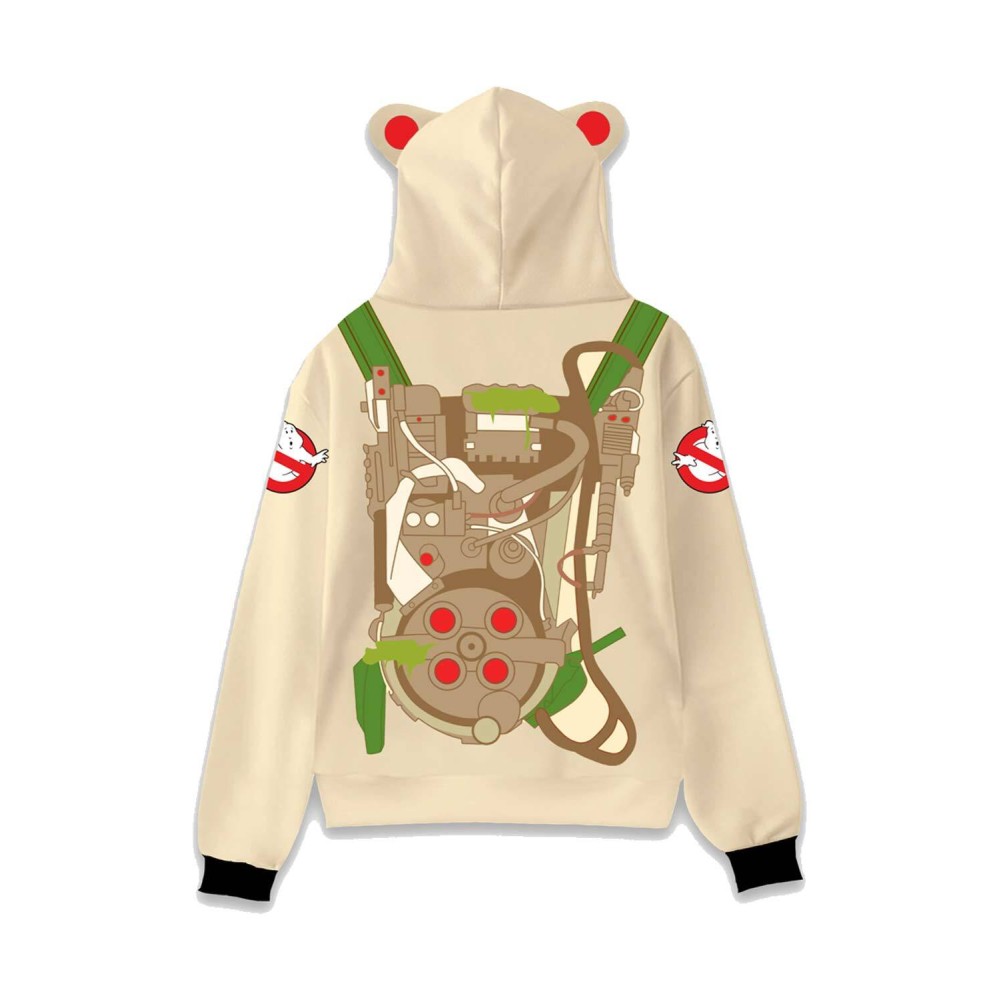 Ghostbusters 2024 Kids Printed Pullover Hoodie Suit Cosplay Costume Halloween Carnival Outfit
