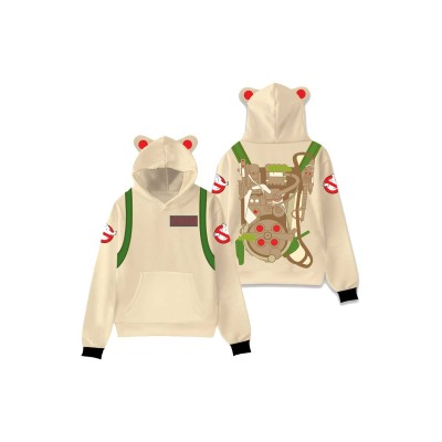 Ghostbusters 2024 Kids Printed Pullover Hoodie Suit Cosplay Costume Halloween Carnival Outfit