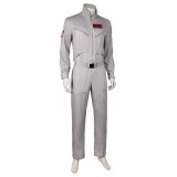 Ghostbusters 2024 Dr. Peter Venkman Grey Classic Jumpsuit Suit Cosplay Costume Halloween Carnival Outfit