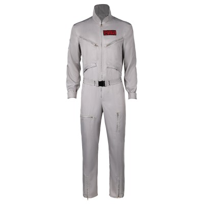 Ghostbusters 2024 Dr. Peter Venkman Grey Classic Jumpsuit Suit Cosplay Costume Halloween Carnival Outfit