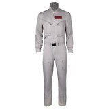 Ghostbusters 2024 Dr. Peter Venkman Grey Classic Jumpsuit Suit Cosplay Costume Halloween Carnival Outfit