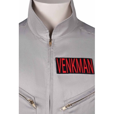 Ghostbusters 2024 Dr. Peter Venkman Grey Classic Jumpsuit Suit Cosplay Costume Halloween Carnival Outfit