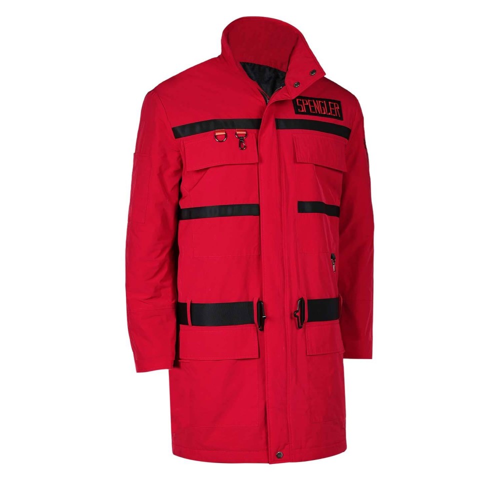 Ghostbusters 2 Grooberson Red Team Uniform Jacket Suit Cosplay Costume Halloween Carnival Outfit