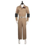 Ghostbusters 2024 Trevor Khaki Suit Suit Cosplay Costume Halloween Carnival Outfit