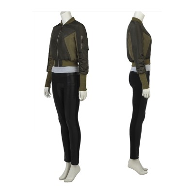 Ghost in the Shell The Major Women Green Cosplay Costume Halloween Carnival Outfit