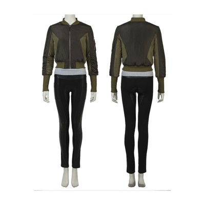 Ghost in the Shell The Major Women Green Cosplay Costume Halloween Carnival Outfit