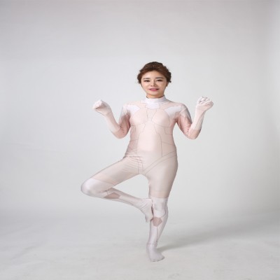 Ghost in the Shell Kusanagi Motoko Women White Bodysuit Cosplay Costume Halloween Carnival Outfit