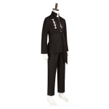 Ghost B.C Aether Men Black Stage Cosplay Costume Halloween Carnival Outfit
