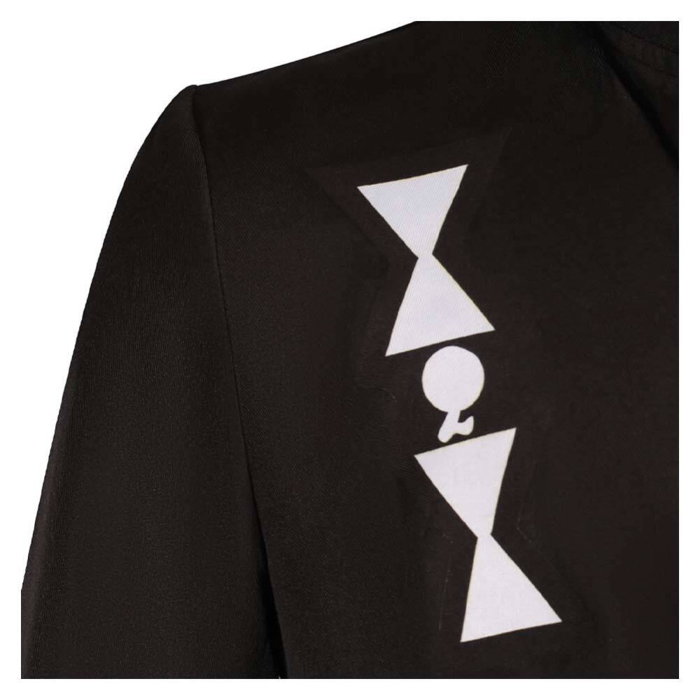 Ghost B.C Aether Men Black Stage Cosplay Costume Halloween Carnival Outfit