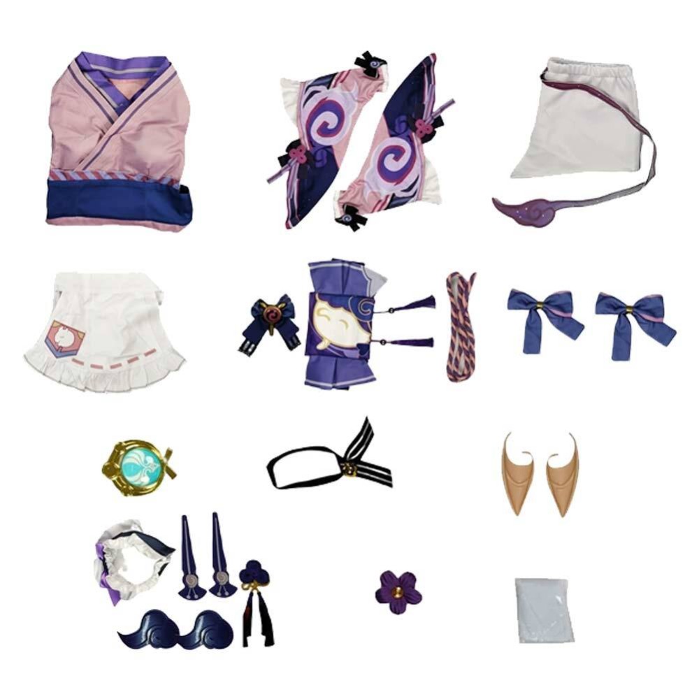 Genshin Impact Yumemizuki Mizuki Fullset Cosplay Costume Halloween Carnival Outfit