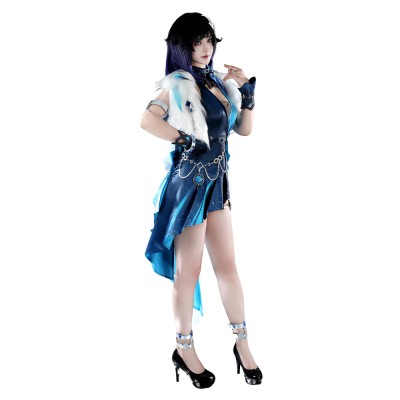 Genshin Impact Yelan Tranquil Banquet Fullset Party Cosplay Costume Halloween Carnival