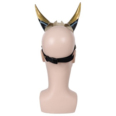 Genshin Impact Xiao Latex Black Masks Helmet Masquerade Party Props Cosplay Costume Halloween Carnival