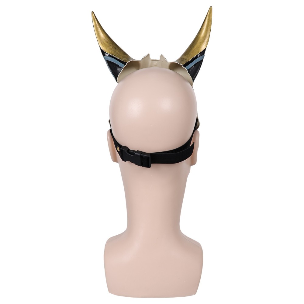 Genshin Impact Xiao Latex Black Masks Helmet Masquerade Party Props Cosplay Costume Halloween Carnival