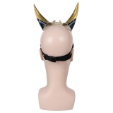 Genshin Impact Xiao Latex Black Masks Helmet Masquerade Party Props Cosplay Costume Halloween Carnival
