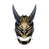 Genshin Impact Xiao Latex Black Masks Helmet Masquerade Party Props Cosplay Costume Halloween Carnival