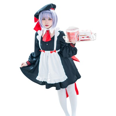 Genshin Impact x KFC Noelle Maid Dress Suit Cosplay Costume Halloween Carnival Outfit