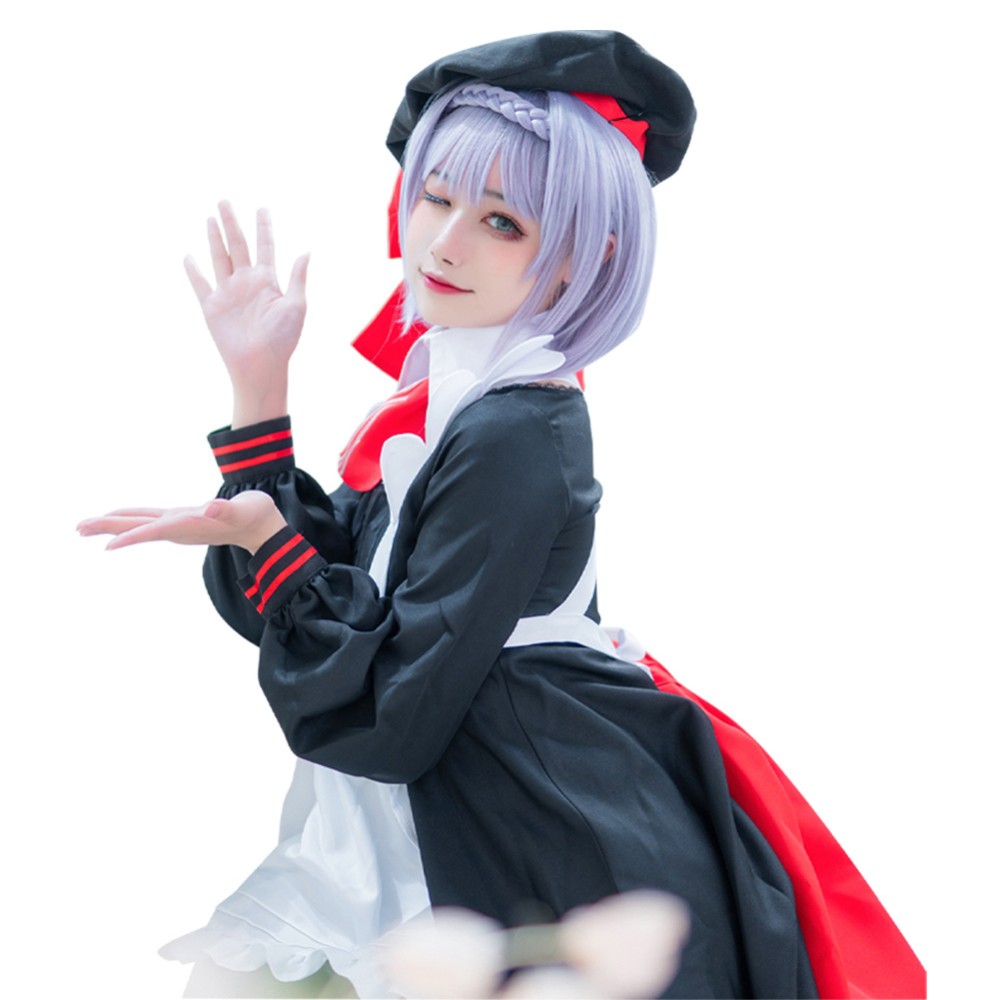 Genshin Impact x KFC Noelle Maid Dress Suit Cosplay Costume Halloween Carnival Outfit