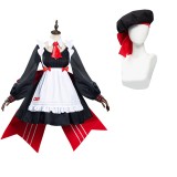 Genshin Impact x KFC Noelle Maid Dress Suit Cosplay Costume Halloween Carnival Outfit