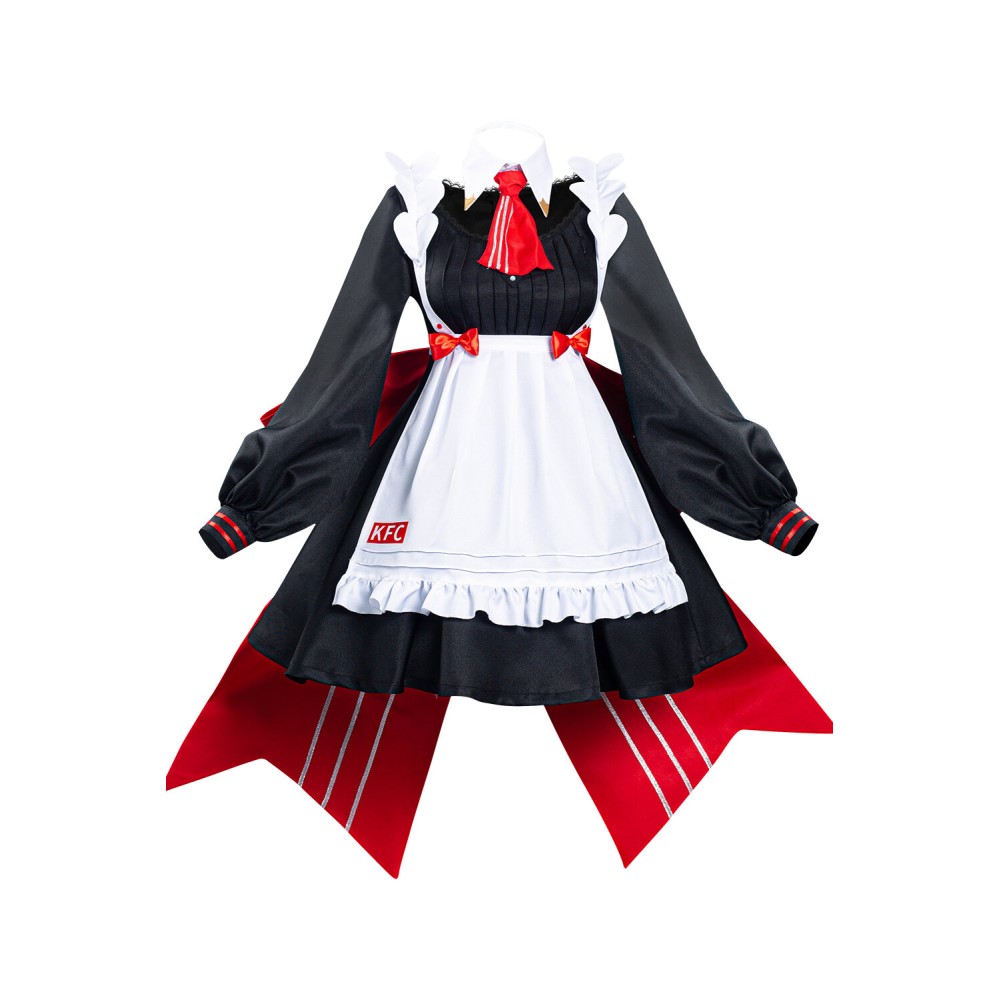 Genshin Impact x KFC Noelle Maid Dress Suit Cosplay Costume Halloween Carnival Outfit
