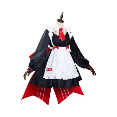 Genshin Impact x KFC Noelle Maid Dress Suit Cosplay Costume Halloween Carnival Outfit