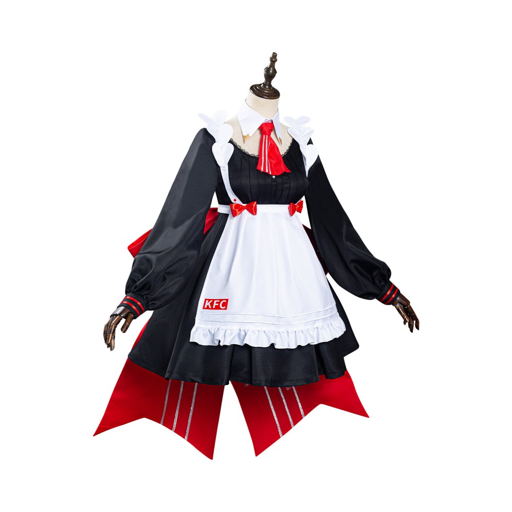 Genshin Impact x KFC Noelle Maid Dress Suit Cosplay Costume Halloween Carnival Outfit