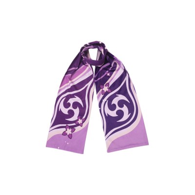 Genshin Impact Raiden Shogun Winter Plush Scarf Accessories Original Design Cosplay Costume Halloween Carnival