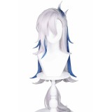 Genshin Impact Neuvillette Wig Heat Resistant Synthetic Hair Accessories Cosplay Costume Halloween Carnival
