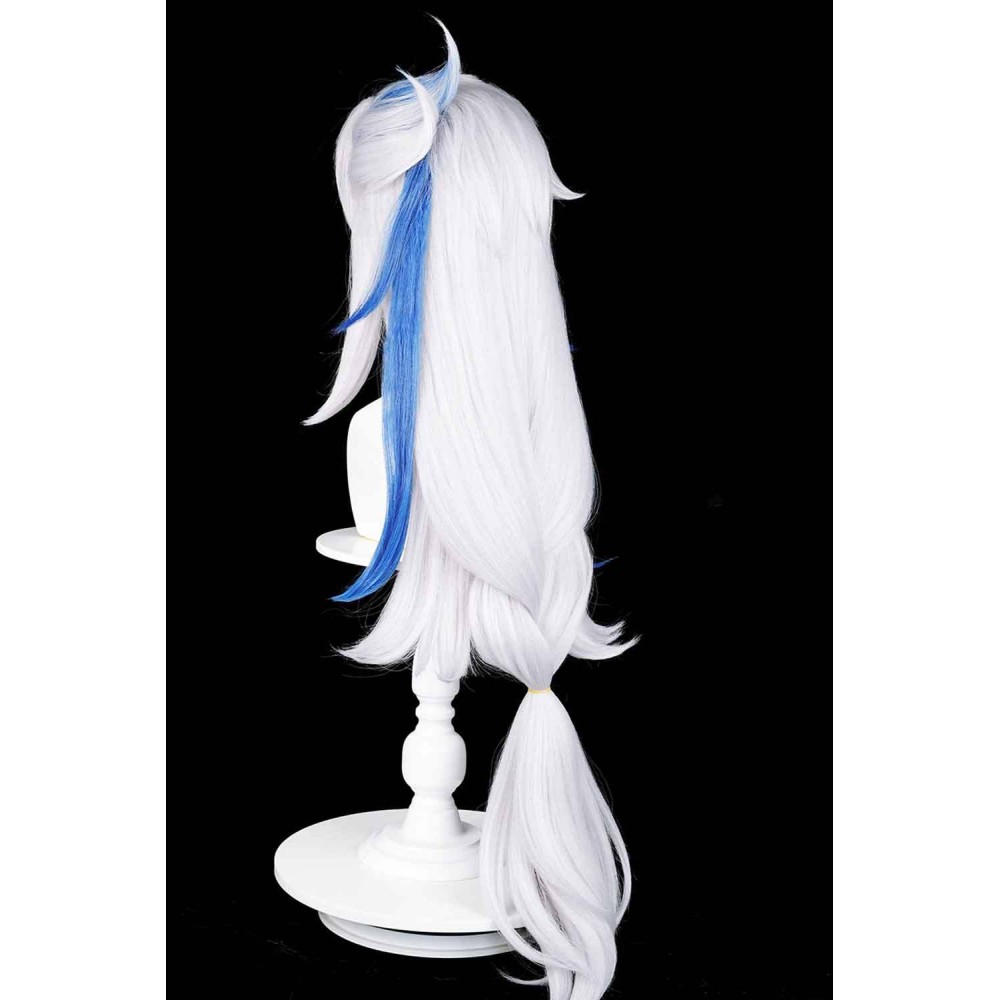 Genshin Impact Neuvillette Wig Heat Resistant Synthetic Hair Accessories Cosplay Costume Halloween Carnival