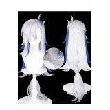 Genshin Impact Neuvillette Wig Heat Resistant Synthetic Hair Accessories Cosplay Costume Halloween Carnival