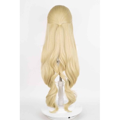 Genshin Impact Navia Wig Heat Resistant Synthetic Hair Accessories Cosplay Costume Halloween Carnival