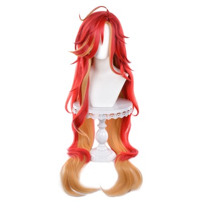 Genshin Impact Mavuika Wig Heat Resistant Synthetic Hair Party Props Cosplay Costume Halloween Carnival