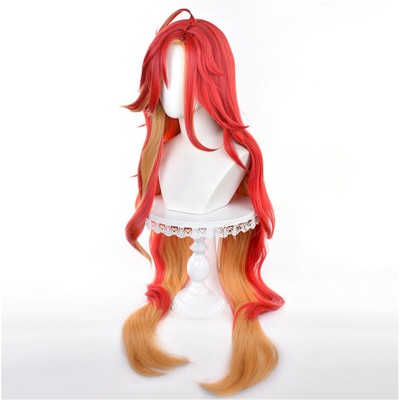 Genshin Impact Mavuika Wig Heat Resistant Synthetic Hair Party Props Cosplay Costume Halloween Carnival