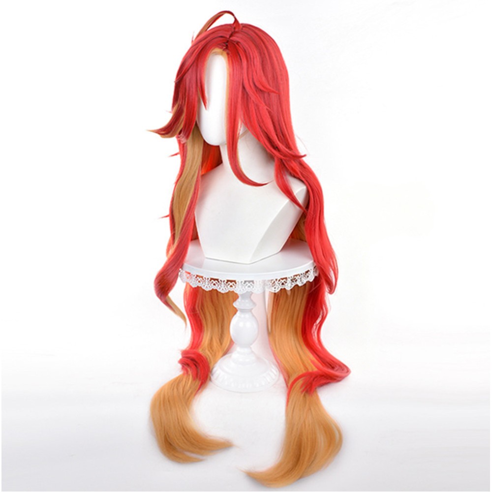 Genshin Impact Mavuika Wig Heat Resistant Synthetic Hair Party Props Cosplay Costume Halloween Carnival