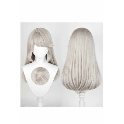 Genshin Impact Lynette Childhood Wig Heat Resistant Synthetic Hair Accessories Cosplay Costume Halloween Carnival