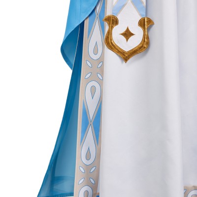 Genshin Impact Lumine Knight of Flowers Cosplay Costume Halloween Carnival Outfit