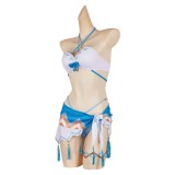 Genshin Impact Lumine 2 Pics Swimsuit Cosplay Costume Halloween Carnival Outfit