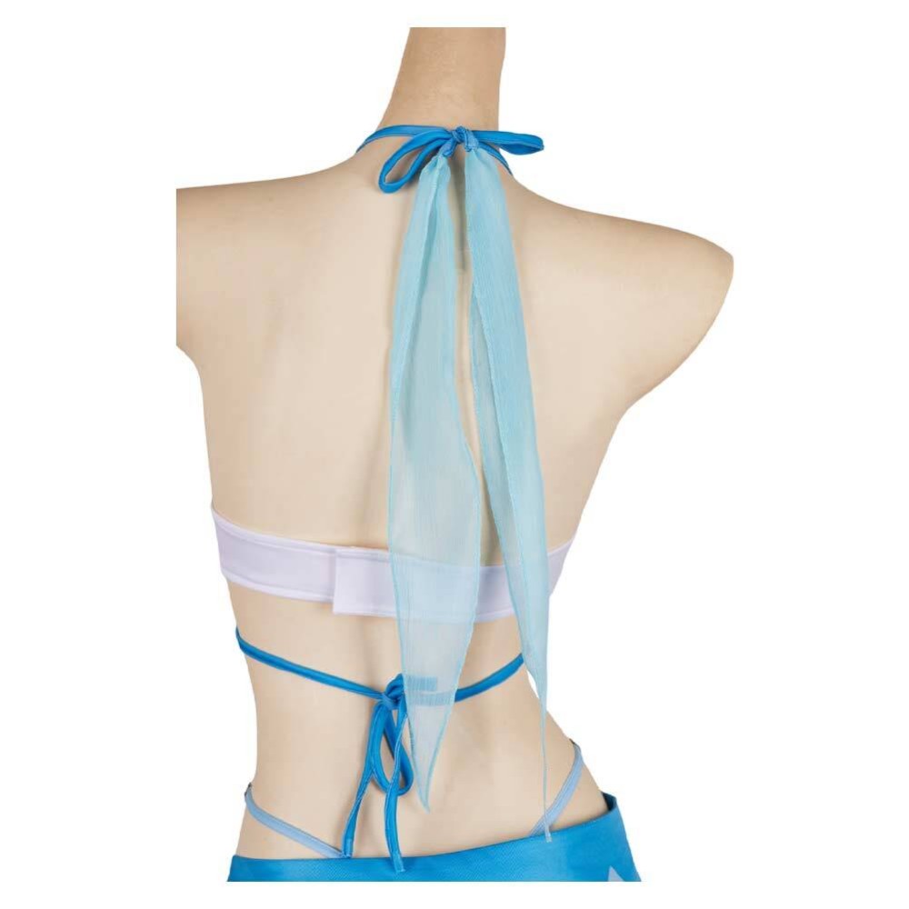 Genshin Impact Lumine 2 Pics Swimsuit Cosplay Costume Halloween Carnival Outfit