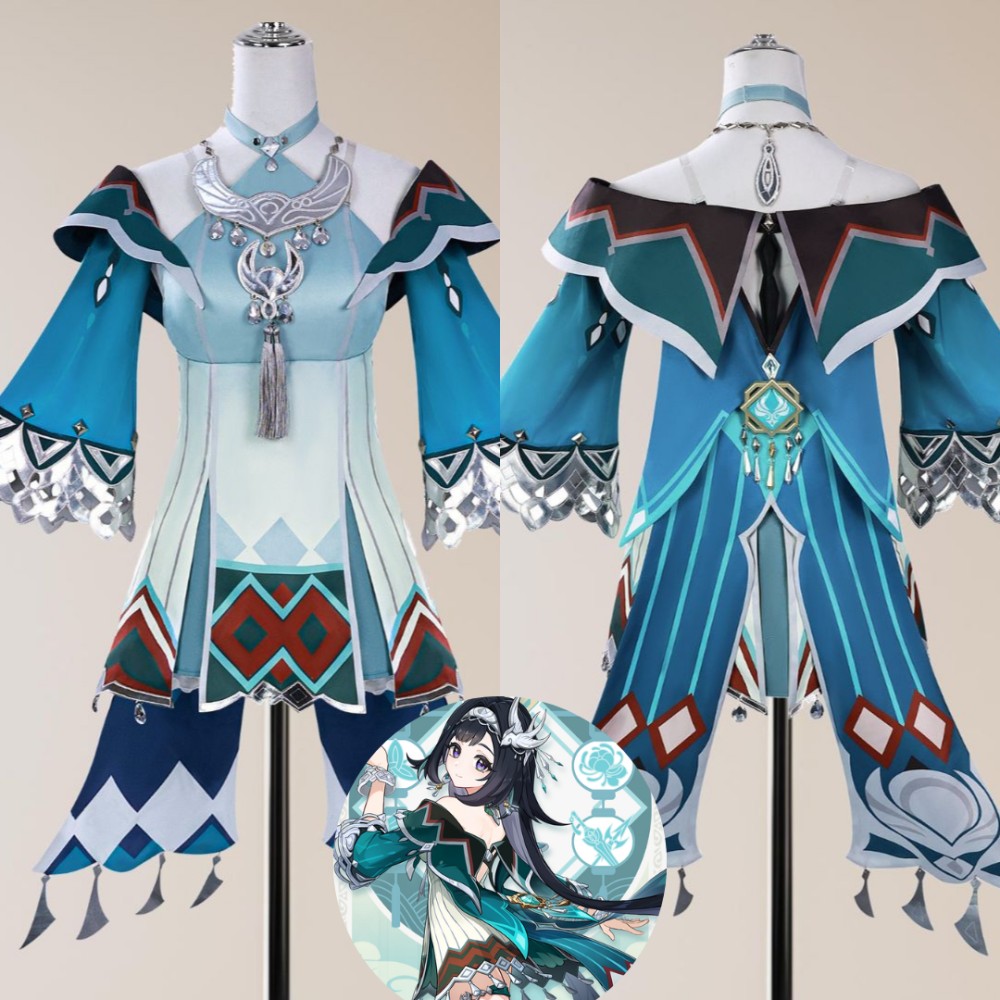 Genshin Impact Lan Yan Fullset Cosplay Costume Halloween Carnival Outfit
