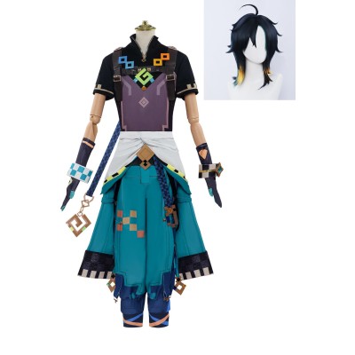 Genshin Impact Kinich Natlan Suit Cosplay Costume Halloween Carnival Outfit