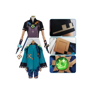 Genshin Impact Kinich Natlan Suit Cosplay Costume Halloween Carnival Outfit